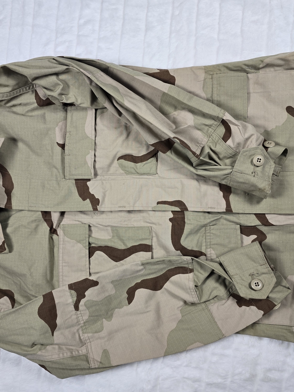 US Military DCU 3 Color Desert Camo Combat Coat Golden Mfg 1999 Vintage